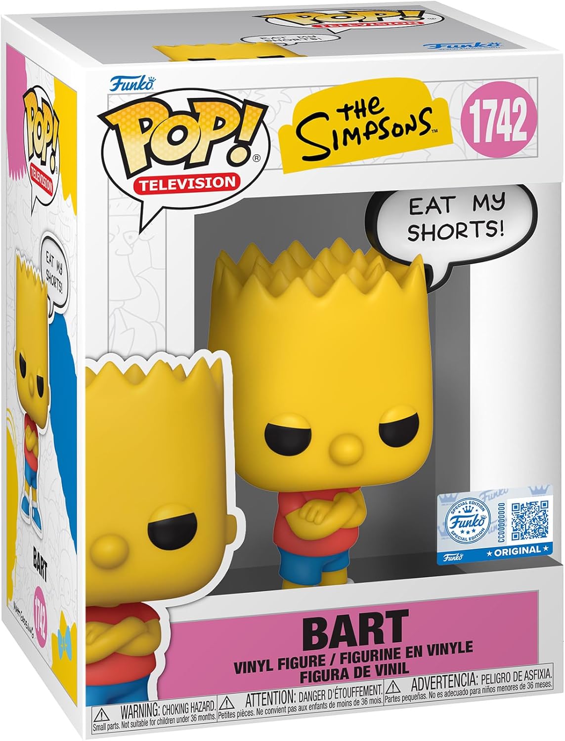 Pop! Vinyl - The Simpsons - Bart (Eat My Shorts!)